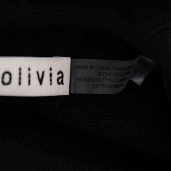 Alice + Olivia Women Delaina Faux Fur Crop Top Black Size XS - Picture 6 of 9